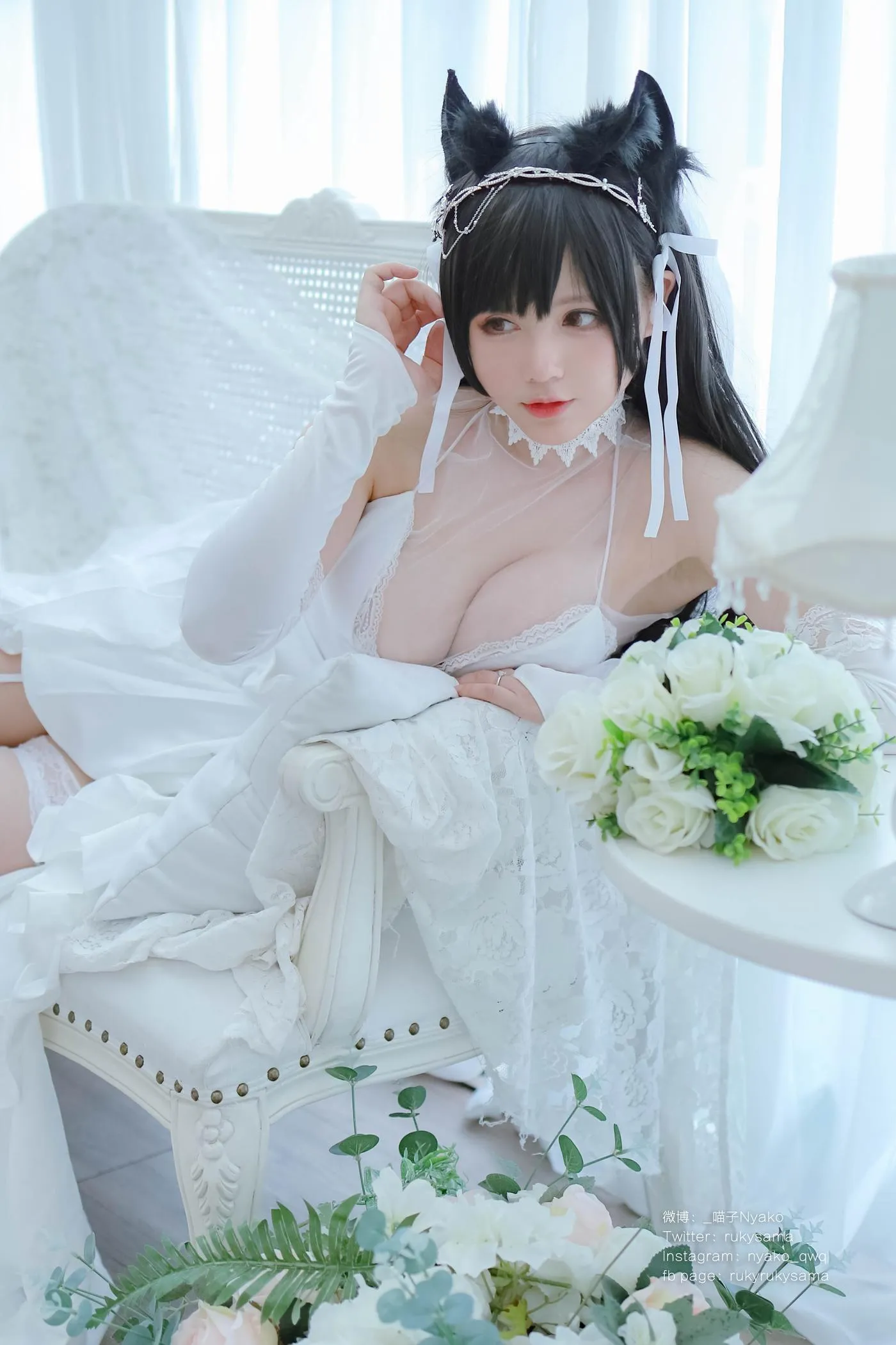 Nyako喵子 – NO.38 爱宕婚纱 [62P]插图7